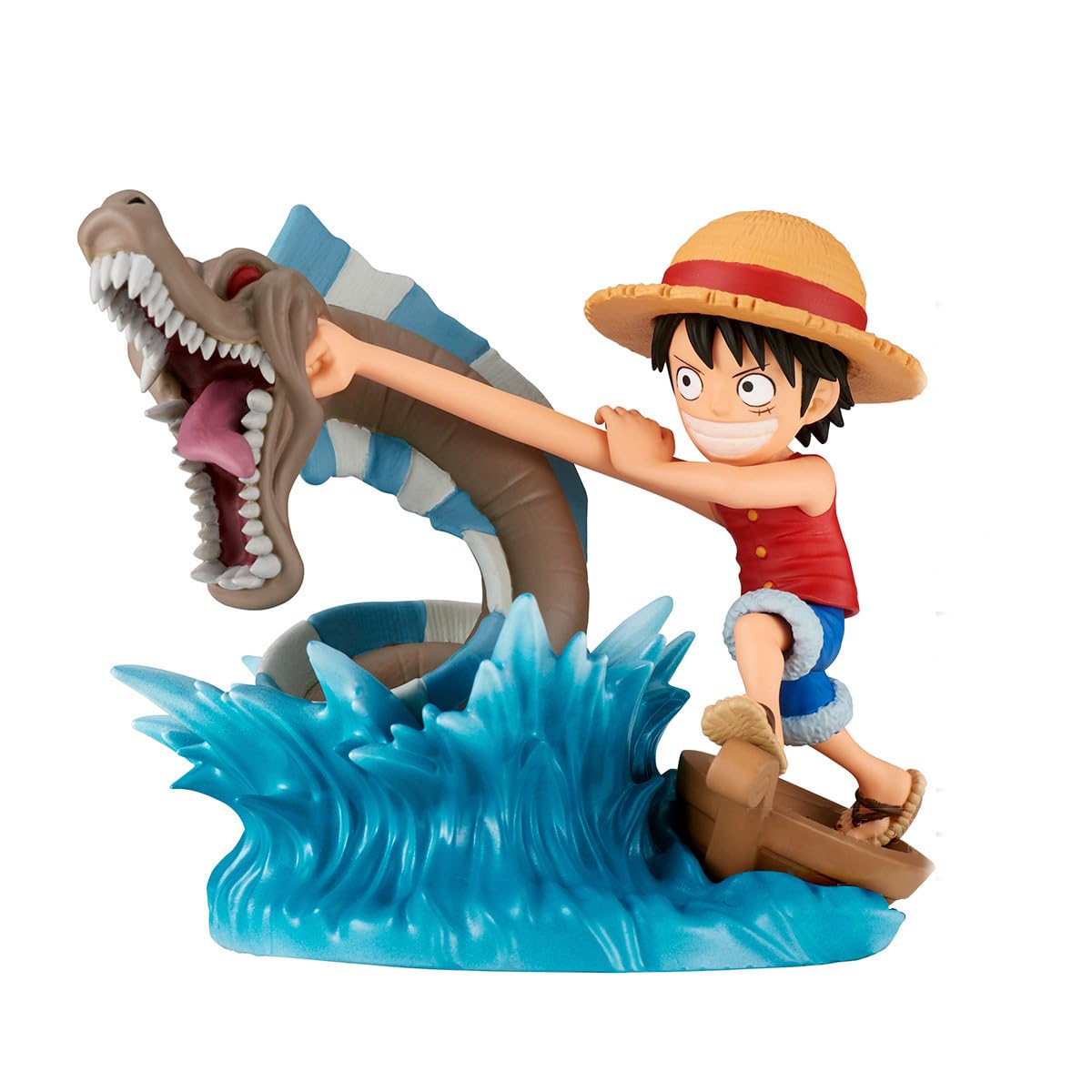 Banpresto - One Piece - Log Stories - Monkey D. Luffy vs Monstruo Marino Local, Figura Coleccionable de Mundo de Espíritus de Bandai Spirits