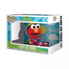 Funko POP Rides: Sesame Street Elmo on Trike Flocked 2024 Target Con Exclusvie Figura de vinilo, rojo