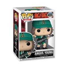 Funko POP Rocks: AC/DC - Angus Young - (verde) - Figura de vinilo coleccionable - Idea de regalo - Producto oficial - para niños y adultos - fanáticos de la música - Figura modelo para coleccionistas y exhibidores