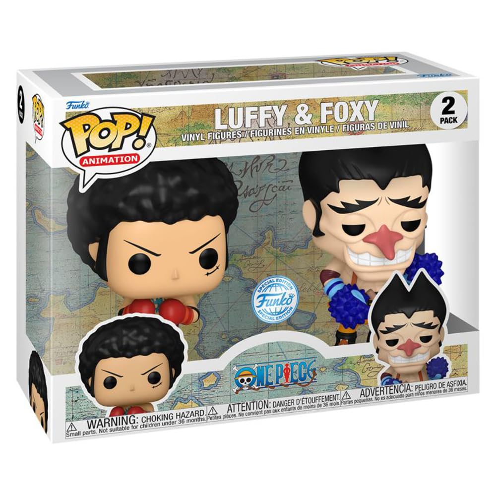 Pop! Animación: One Piece: Luffy &amp Foxy (paquete de 2) Hot Topic Exclusivo