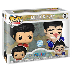Pop! Animación: One Piece: Luffy &amp Foxy (paquete de 2) Hot Topic Exclusivo
