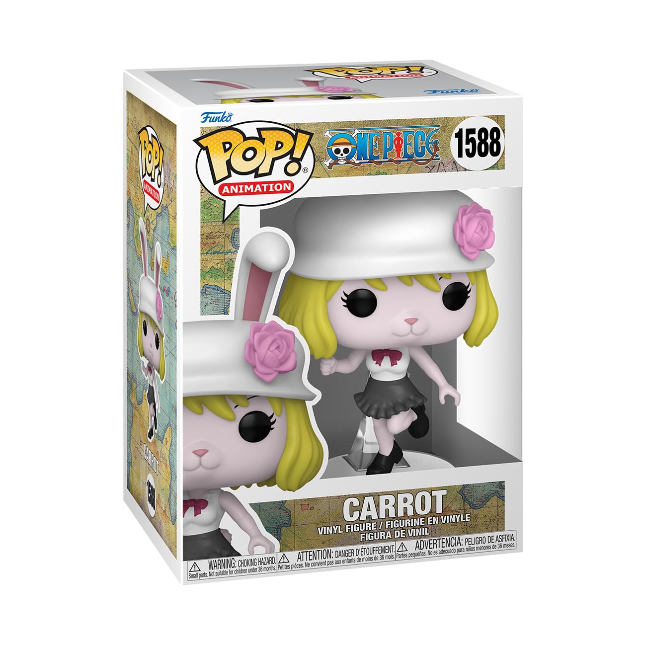 Funko Pop! Animation: One Piece - Carrot - Figura de vinilo coleccionable - Idea de regalo - Producto oficial - para niños y adultos - Fans del anime - Figura modelo para coleccionistas y exhibidores