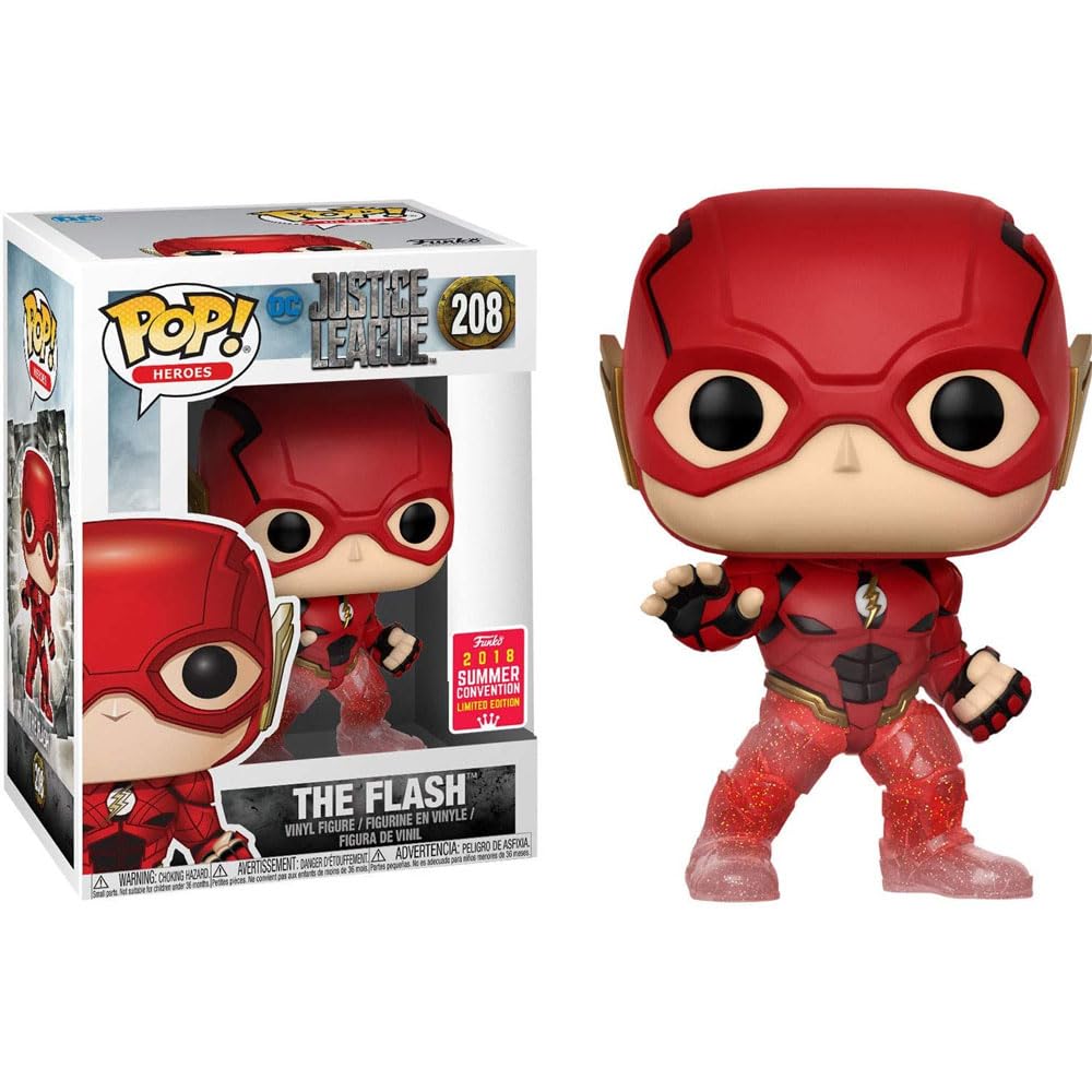Funko DC Heroes 208 Liga de la Justicia The Flash Running (Exclusivo de la Convención de Verano 2018)