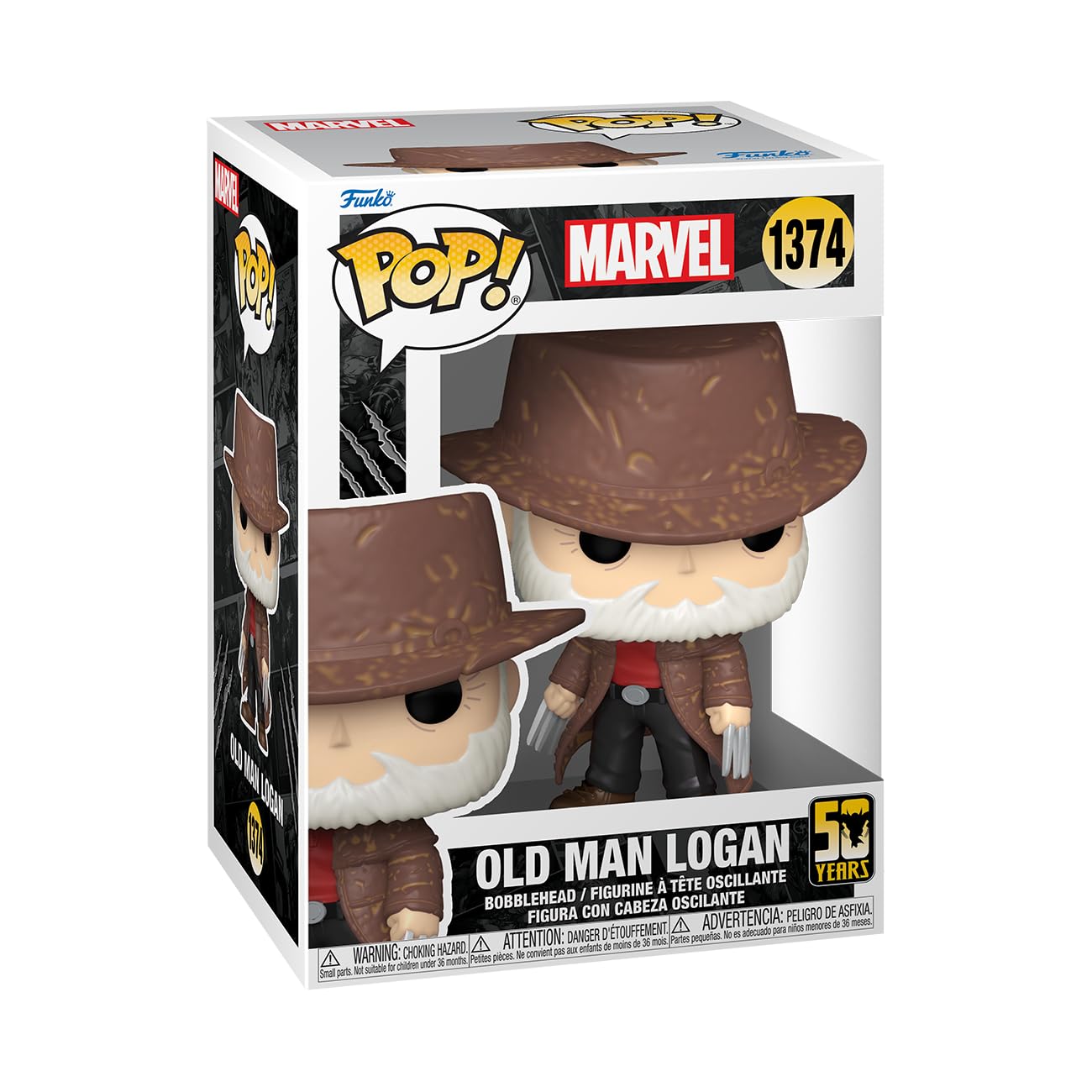 Funko Pop! Marvel: Wolverine 50th - Ultimate Old Man Logan - X-Men - Figura de vinilo coleccionable - Idea de regalo - Producto oficial - para niños y adultos - Fans de los cómics - Figura modelo para