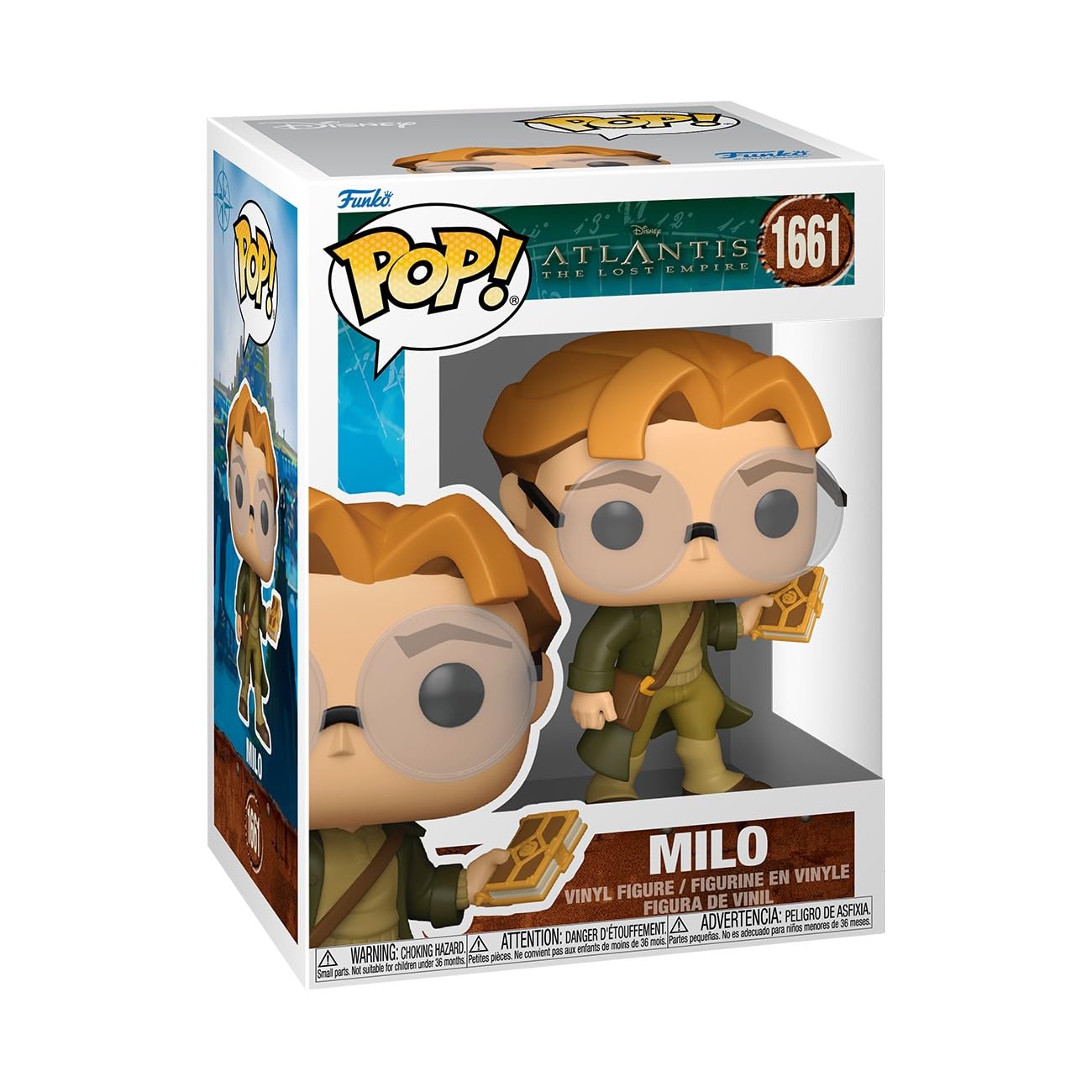 Funko Pop! Disney: Atlantis: The Lost Empire - Milo - Figura de vinilo coleccionable - Idea de regalo - Producto oficial - Juguetes para niños y adultos - Fans de Disney