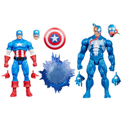 Marvel Legends Series Gamerverse Capitán América vs Venom, figuras de acción coleccionables inspiradas en videojuegos retro de 6 pulgadas