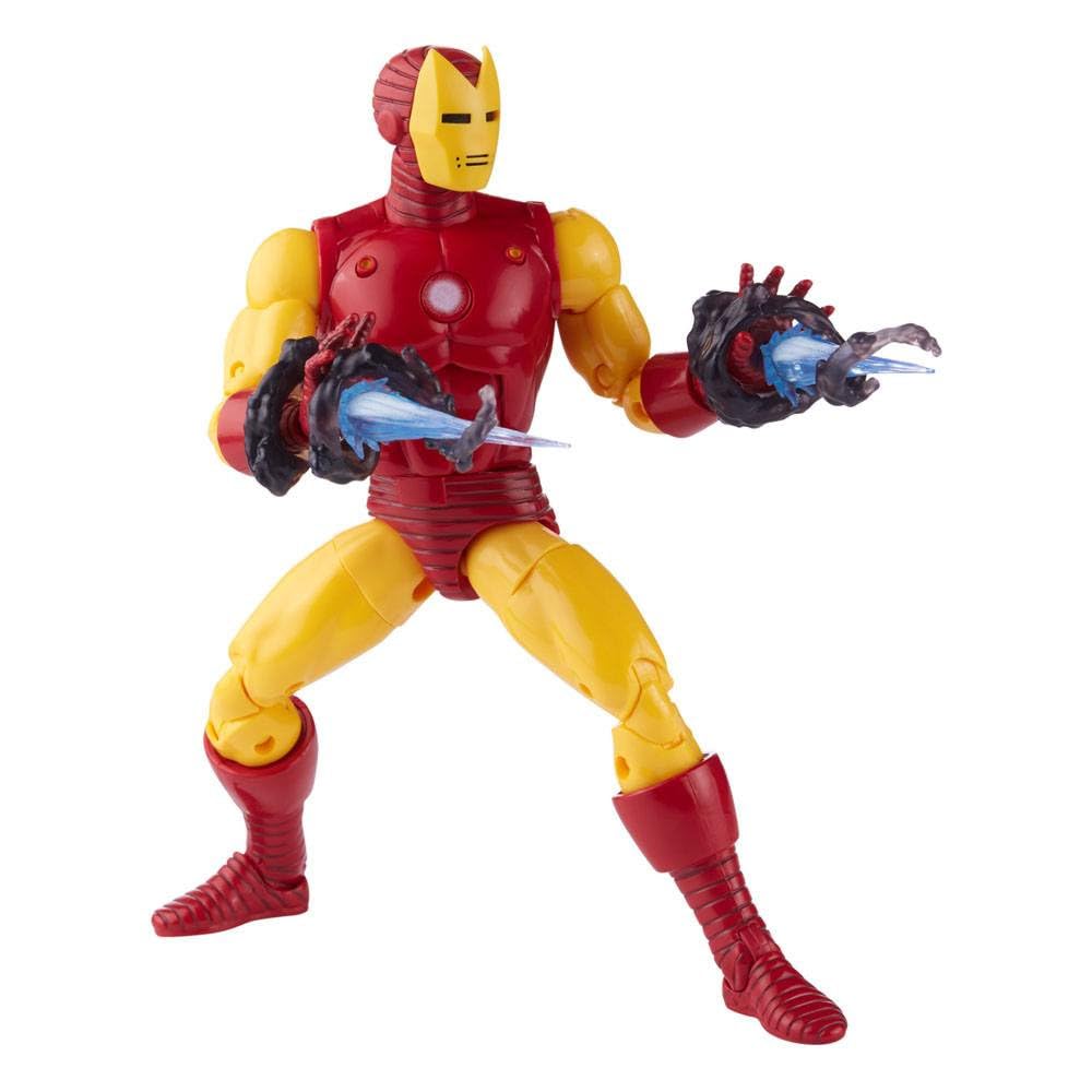 Marvel Hasbro Legends Series 20th Anniversary Series 1 - Figura de acción de Iron Man de 6 pulgadas, juguete coleccionable, 9 accesorios F3463 Multi
