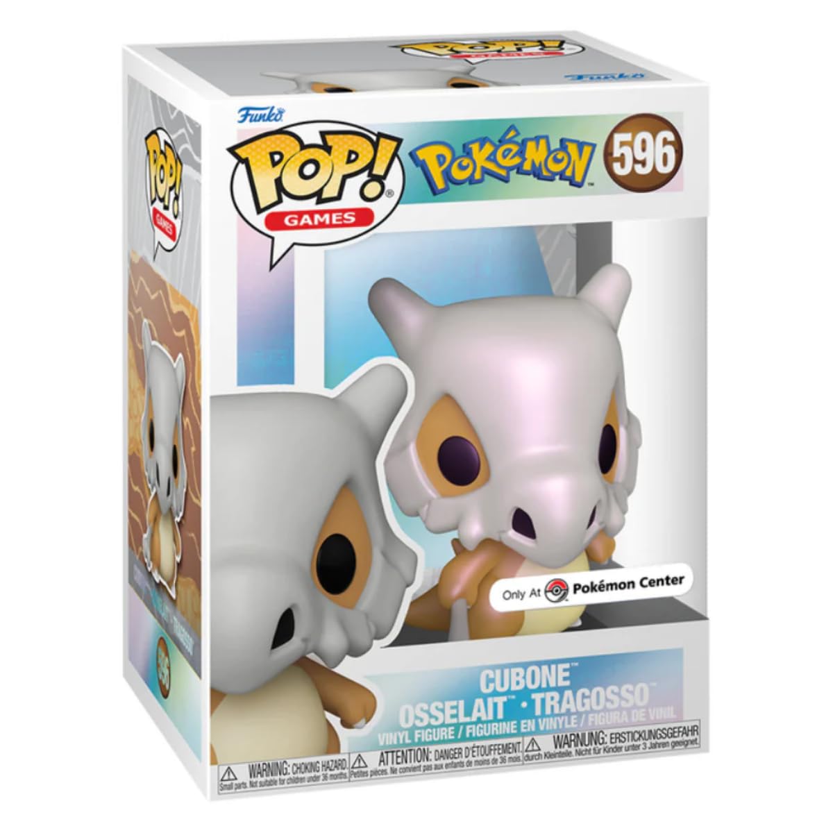 Pop Games: Cubone Pearlescent Pop Figura de vinilo Pokémon Center Exclusivo