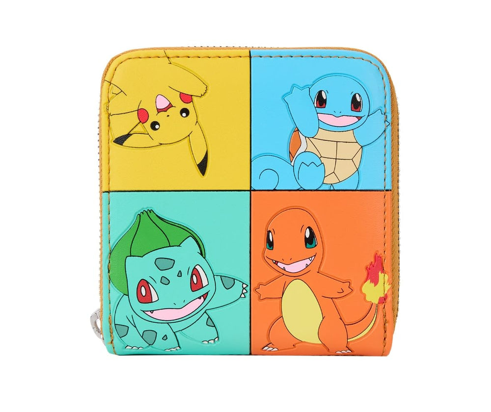 Loungefly Pokemon - Cartera con cremallera y bloques de color