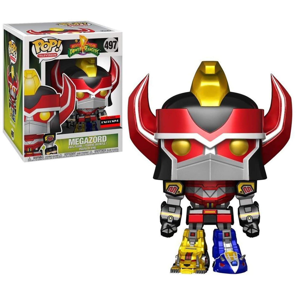 Funko Power Rangers - Figura de vinilo metálico Megazord de 6 pulgadas (exclusivo de anime AAA)