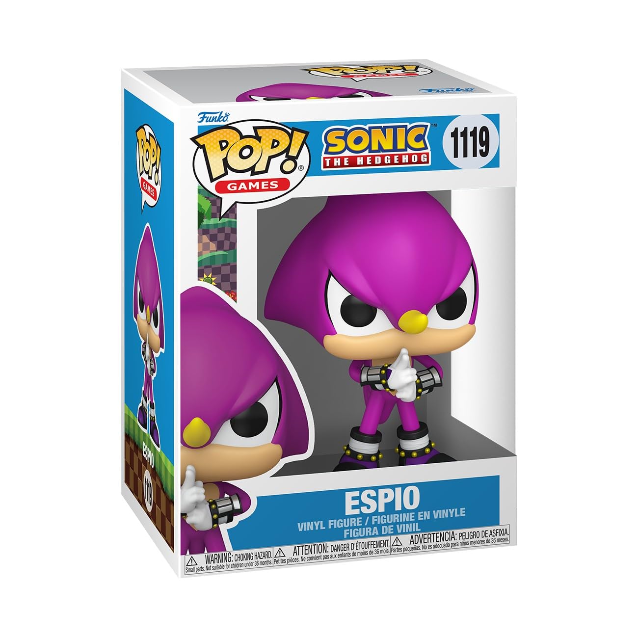 Funko Pop! Games: Sonic The Hedgehog - Espio - Espio The Chameleon - Figura de vinilo coleccionable - Idea de regalo - Producto oficial - Juguetes para niños y adultos - Fans de videojuegos