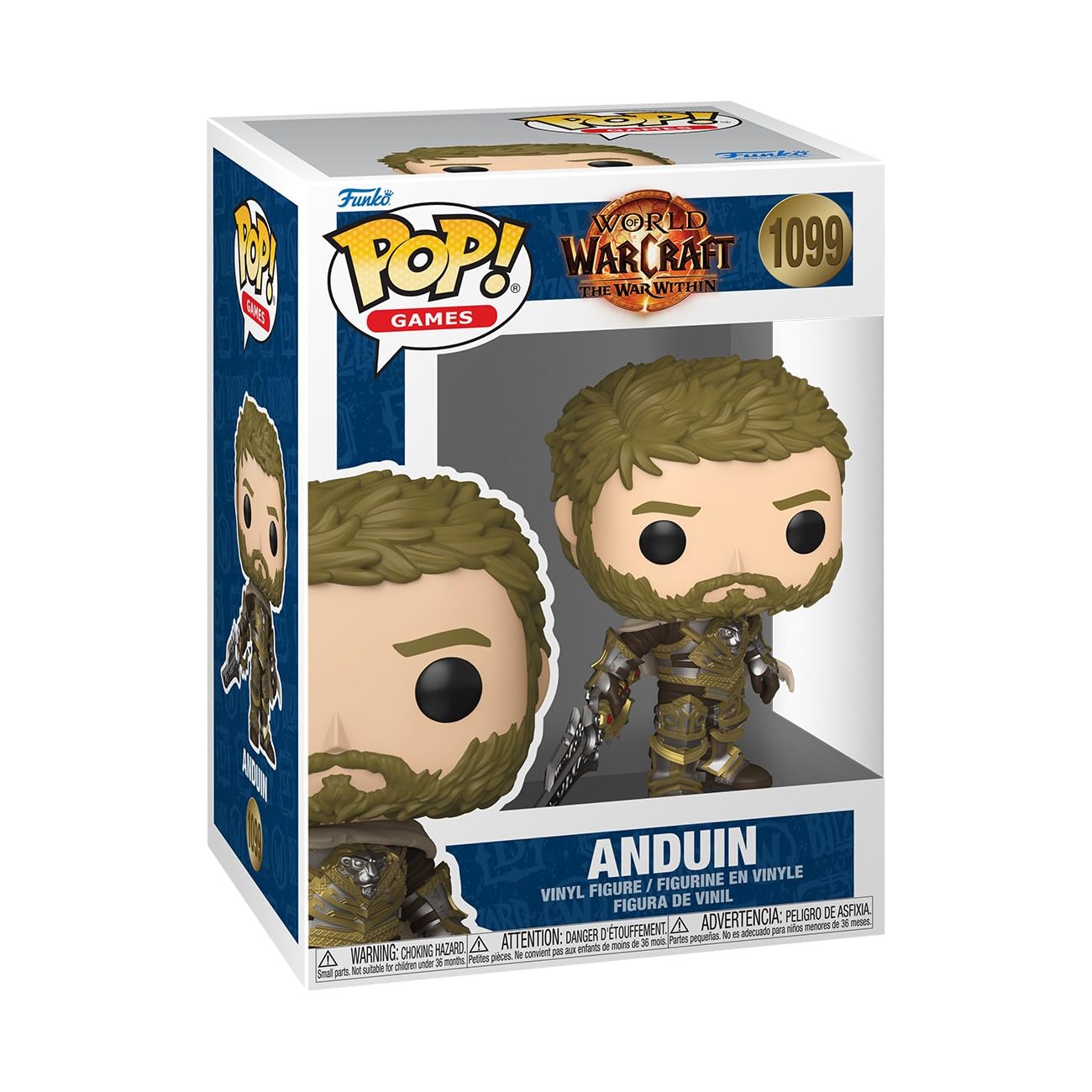 Funko Pop! Games: World of Warcraft - Anduin - Figura de vinilo coleccionable - Idea de regalo - Producto oficial - Juguetes para niños y adultos - Fans de videojuegos - Figura modelo para