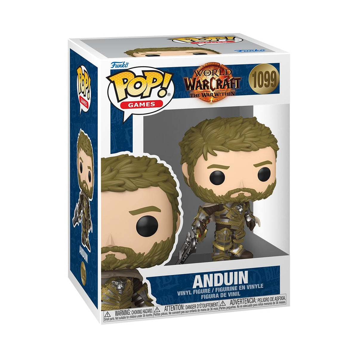 Funko Pop! Games: World of Warcraft - Anduin - Figura de vinilo coleccionable - Idea de regalo - Producto oficial - Juguetes para niños y adultos - Fans de videojuegos - Figura modelo para