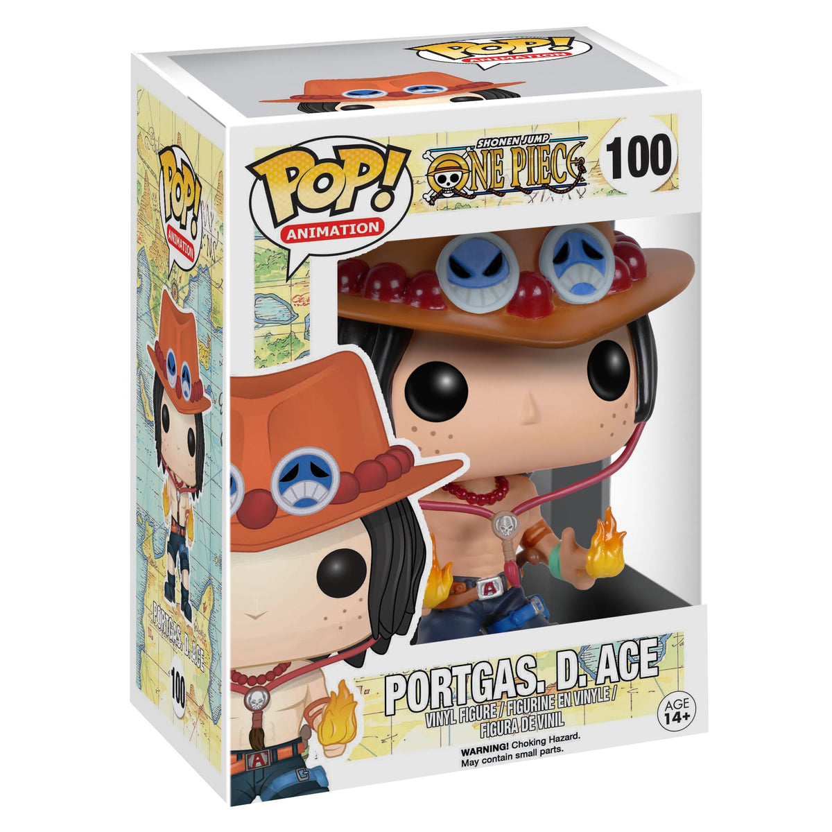 Funko POP Anime: Figura de acción de Portgas D. Ace de una pieza