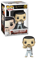 Funko Pop Pop! Rocks: Queen - Freddie Mercury Radio Gaga 1985, multicolor, 3.75 pulgadas