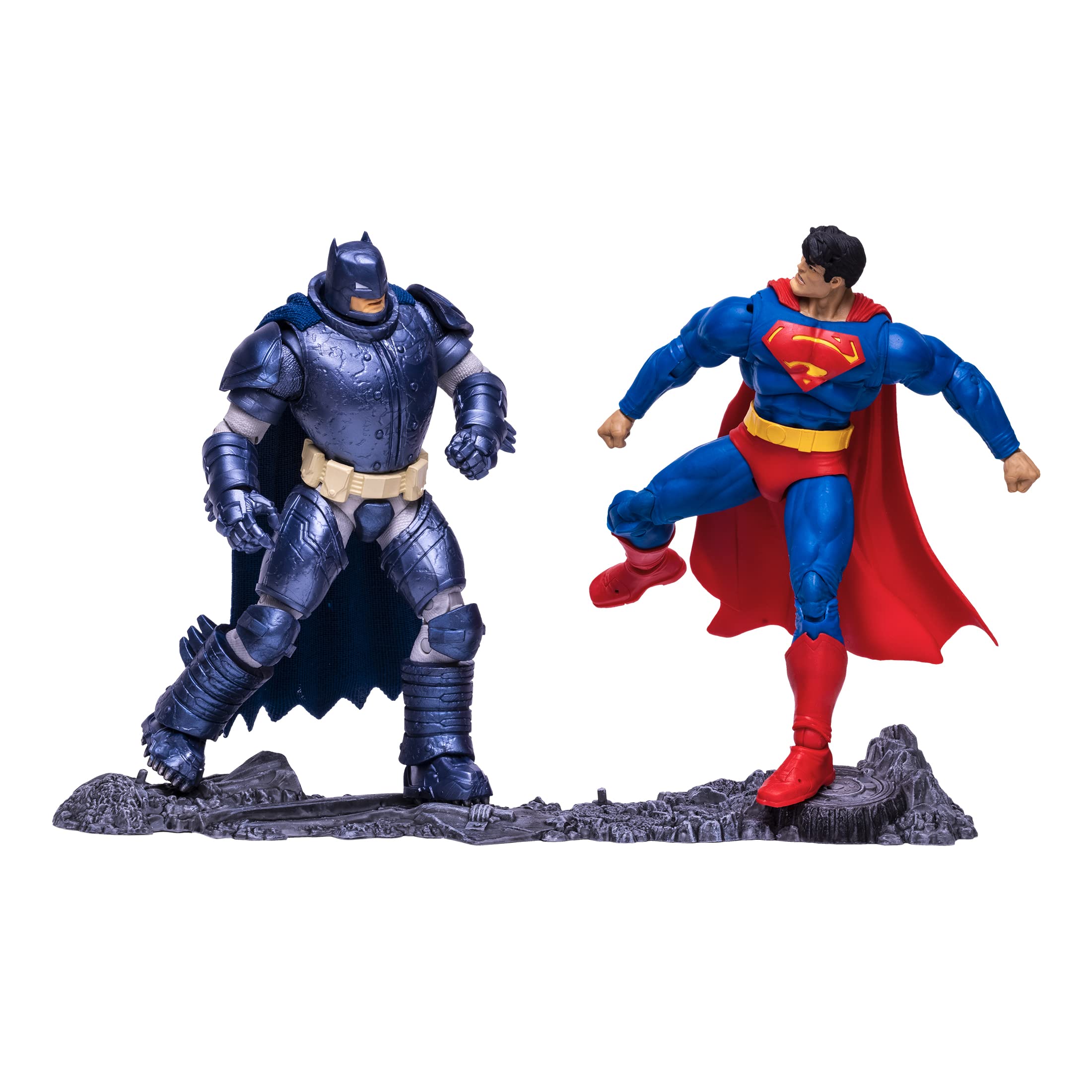 DC Multiverse Superman vs. Batman (The Dark Knight Returns) - Figura de acción de 7 pulgadas