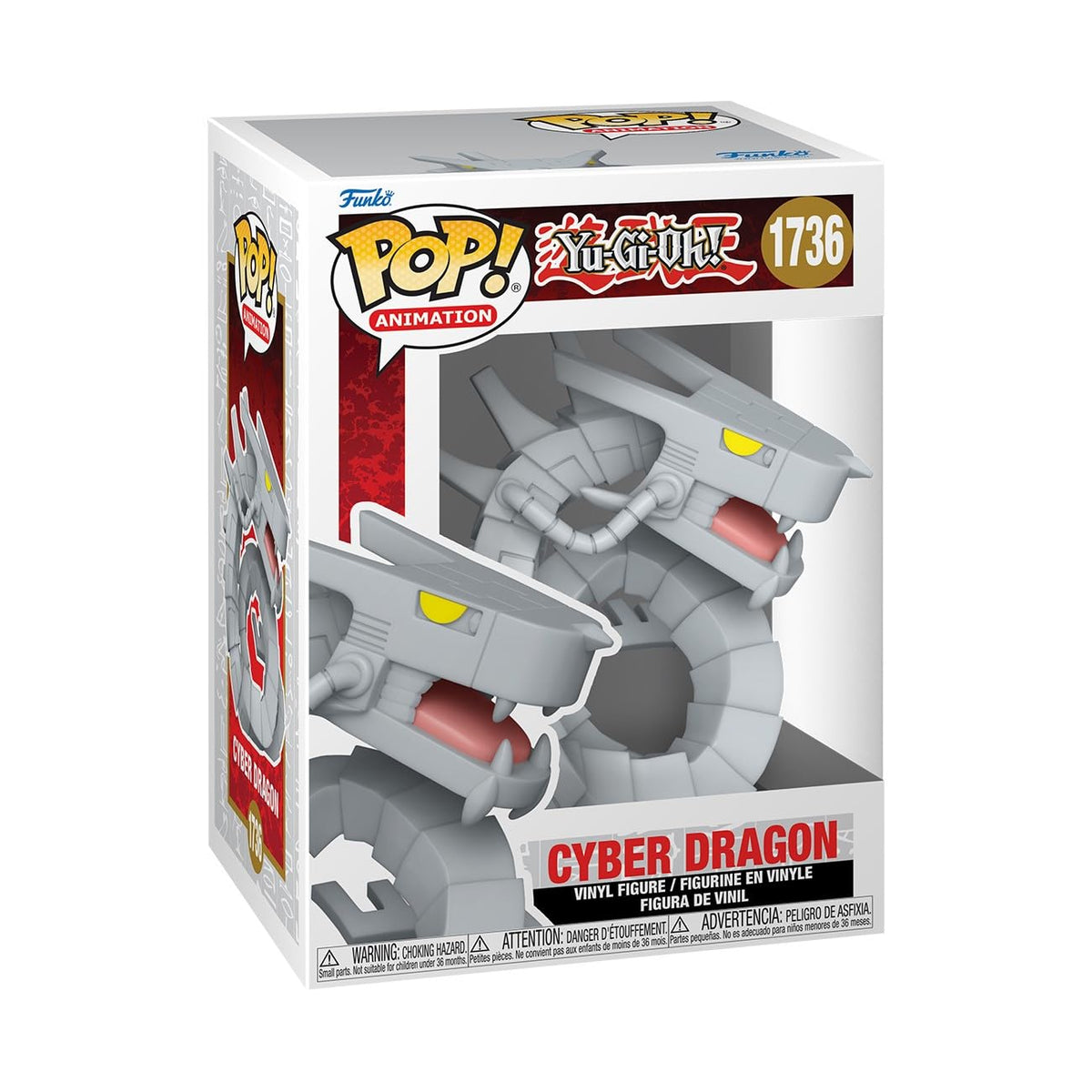 Funko POP Animation: Yu-Gi-Oh - Cyber Dragon - Figura de vinilo coleccionable - Idea de regalo - Producto oficial - para niños y adultos - Fans del anime - Figura modelo para coleccionistas y
