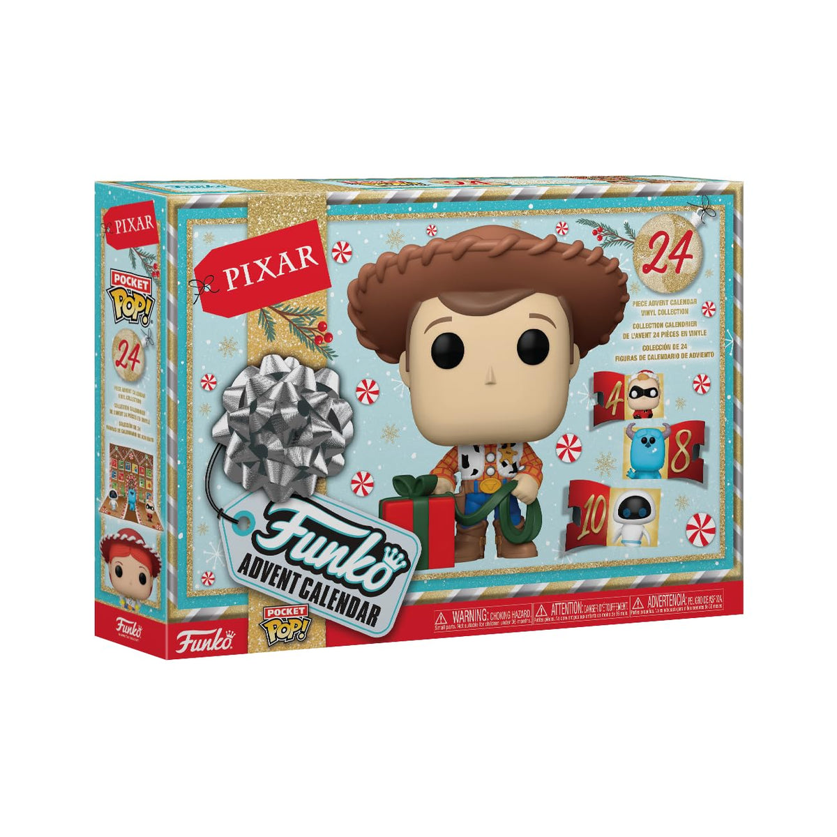 Funko Pop! Calendario de Adviento: Pixar - Disney Pixar - 24 Días de Sorpresas - Mini Figuras de Vinilo Coleccionables - Caja Misterio - Idea de Regalo - Regalo de Vacaciones para Niñas, Niños y