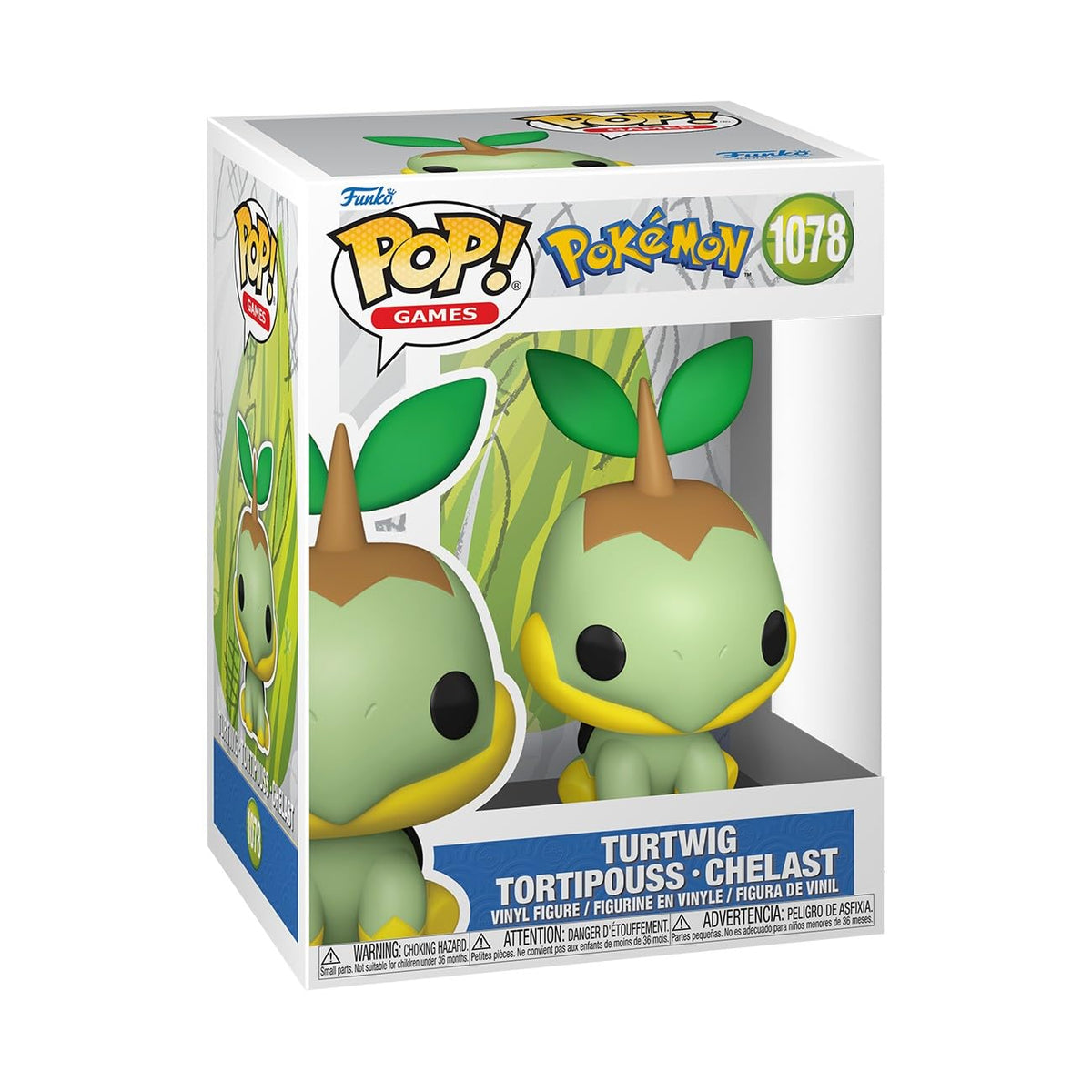Funko Pop! Juegos: Pokémon - Turtwig - Figura de vinilo coleccionable - Idea de regalo - Mercancía oficial - Juguetes para niños y adultos - Fans de videojuegos - Figura modelo para coleccionistas y