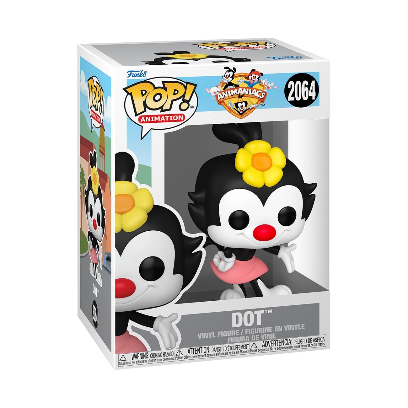 Funko Pop! Animation: Animaniacs - Dot - Figura de vinilo coleccionable - Idea de regalo - Producto oficial - Juguetes para niños y adultos - Fans de dibujos animados - Figura modelo para