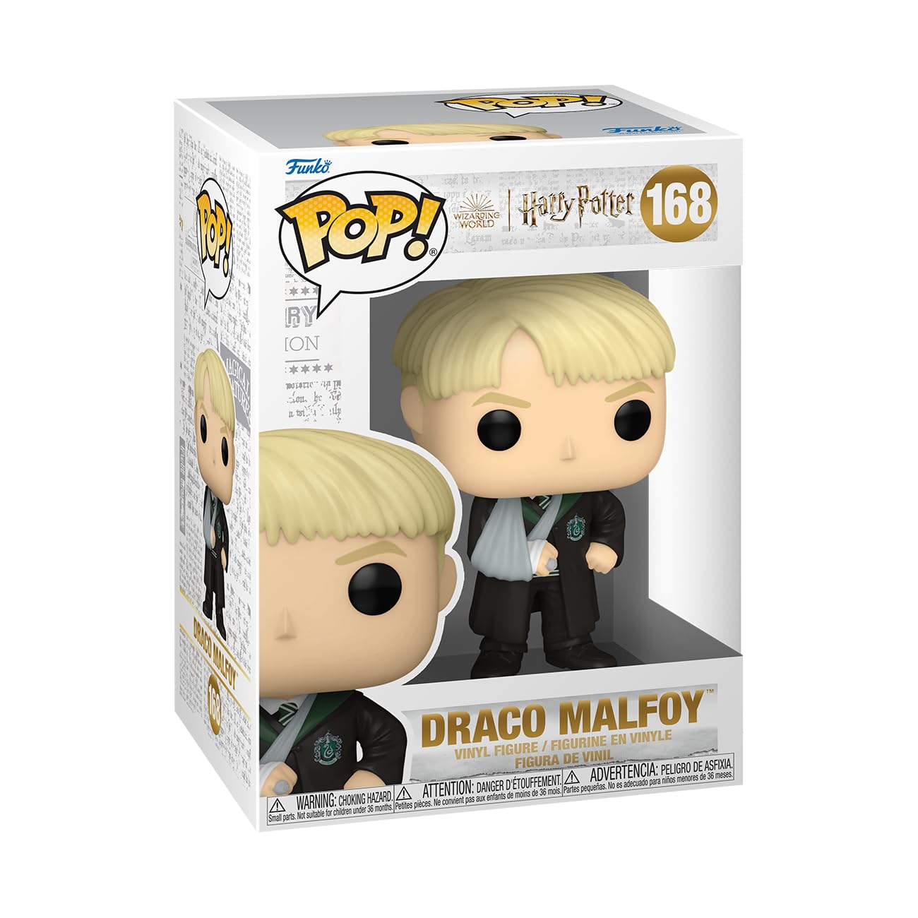 Funko Pop! Movies: Harry Potter Prisoner of Azkaban - Draco Malfoy con brazo roto - Figura de vinilo coleccionable - Idea de regalo - Producto oficial - para niños y adultos - Fans de películas