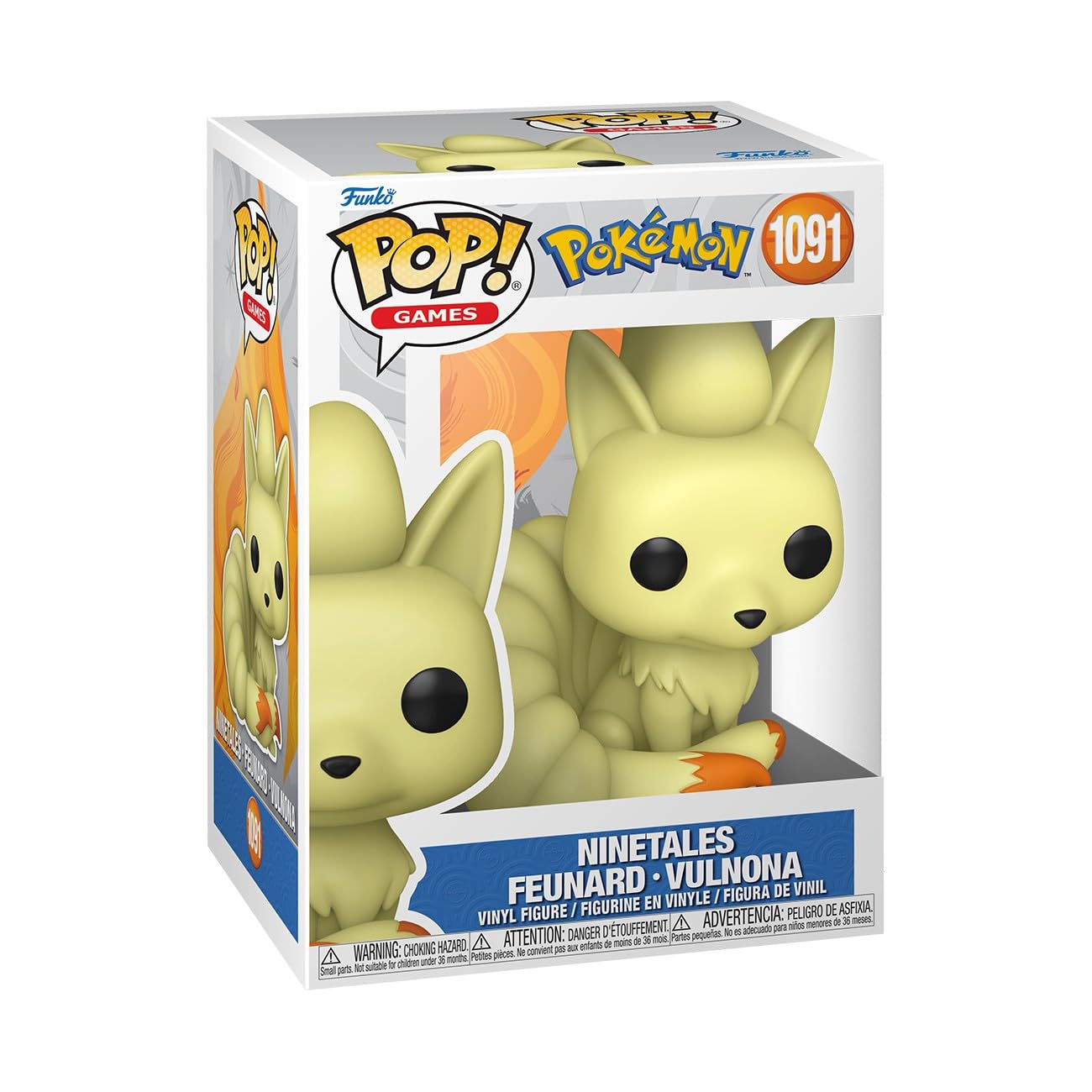 Funko Pop! Games: Pokemon - Ninetails - Ninetales - Figura de vinilo coleccionable - Idea de regalo - Mercancía oficial - Juguetes para niños y adultos - Fans de juegos - Figura modelo para