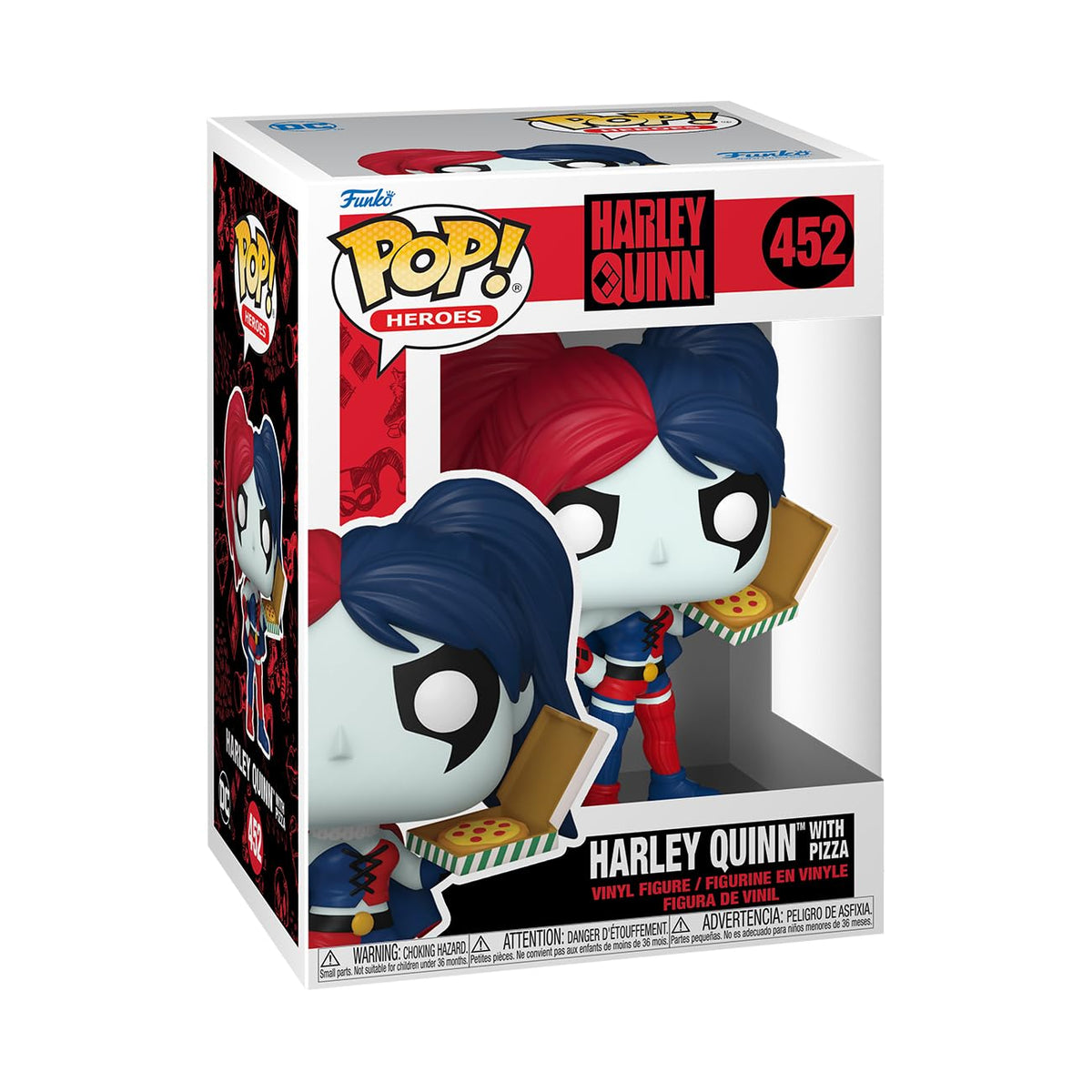 Funko POP! Heroes: DC - Harley Quinn con pizza - DC Comics - Figura de vinilo coleccionable - Idea de regalo - Producto oficial - para niños y adultos - Fans de los cómics