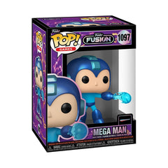 Funko Pop! Games: Fusión - Megaman - Mega Man - Probabilidades de 1/6 para la Variante de Persecución Rara Fusión - Figura de Vinilo Coleccionable - Idea de Regalo - Mercancía Oficial - Juguetes para