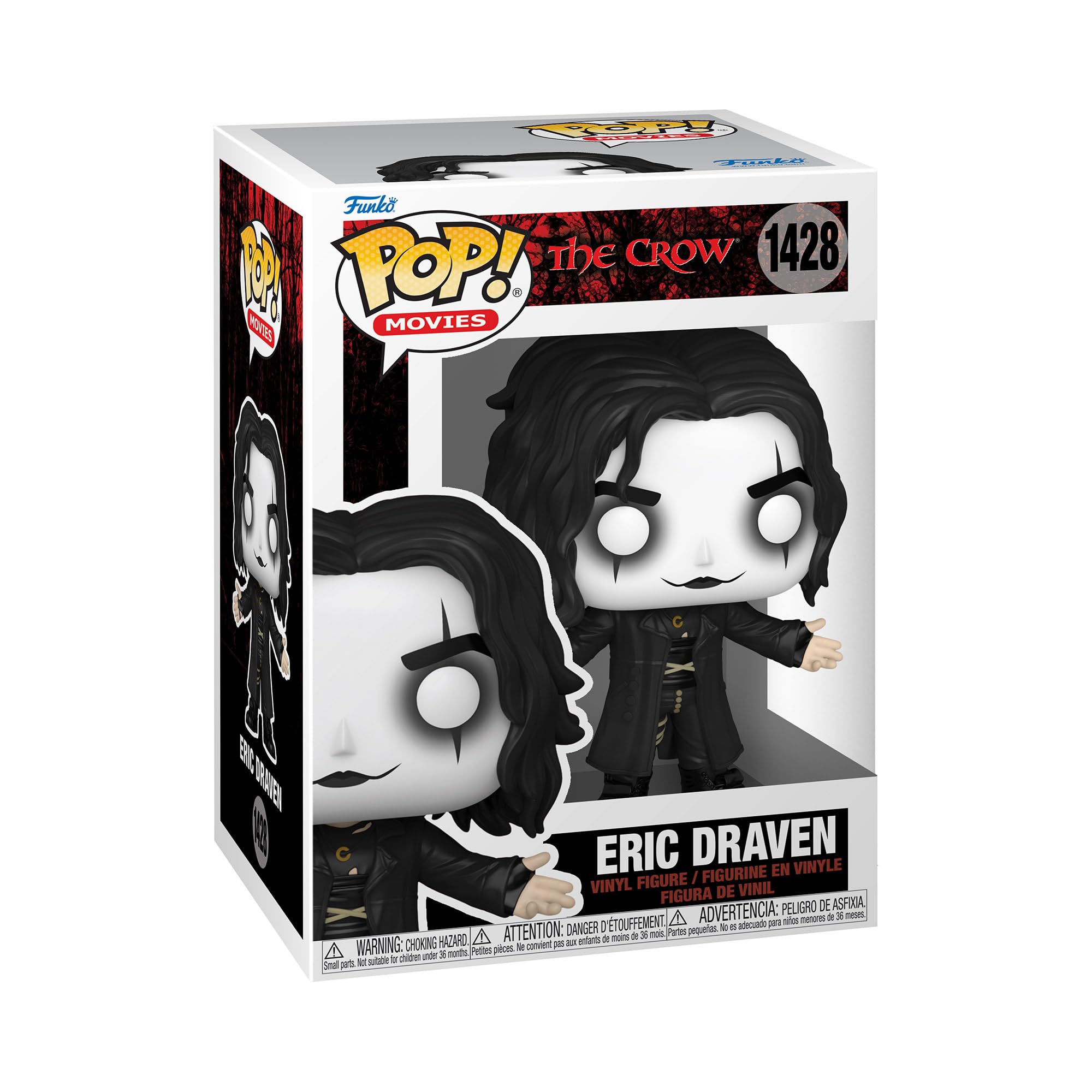 Funko Pop! Movies: The Crow - Eric Draven - Figura de vinilo coleccionable - Idea de regalo - Producto oficial - para niños y adultos - fanáticos de las películas - Figura modelo para coleccionistas y