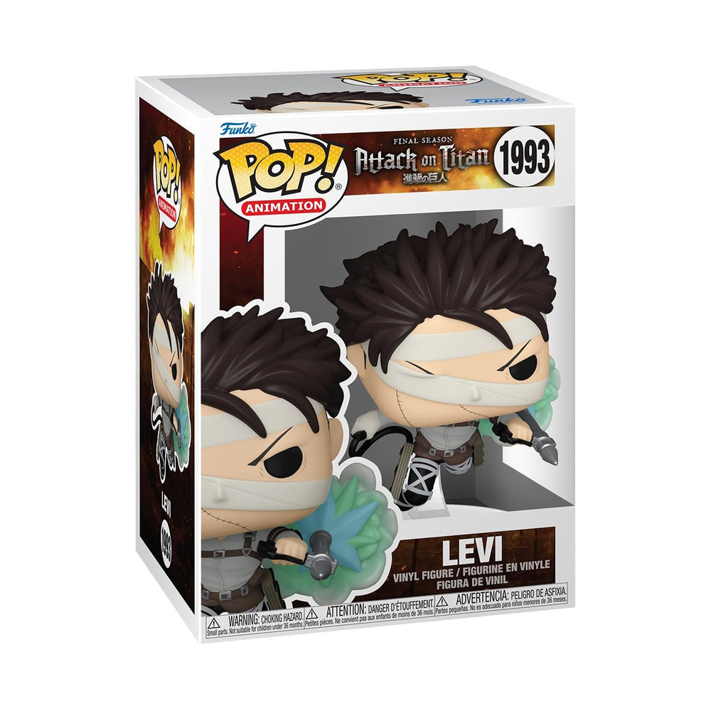 Funko Pop! Animation: Attack on Titan - Levi - Figura de vinilo coleccionable - Idea de regalo - Producto oficial - Juguetes para niños y adultos - Fans del anime - Figura modelo para coleccionistas y