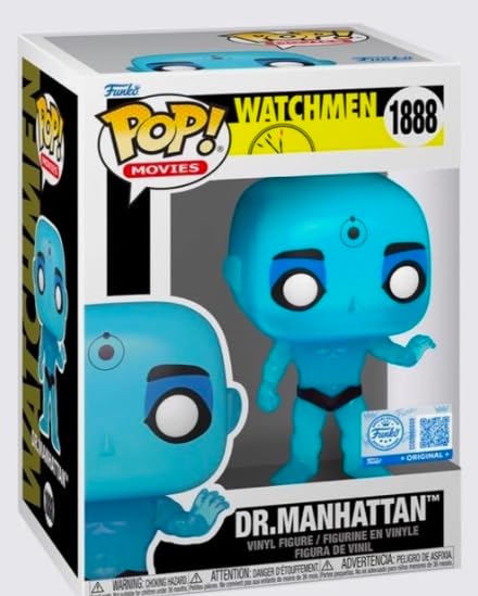 Funko Pop! Movies Watchmen Dr. Manhattan Figura de vinilo, exclusiva, número 1888, aproximadamente 3.8 pulgadas de alto