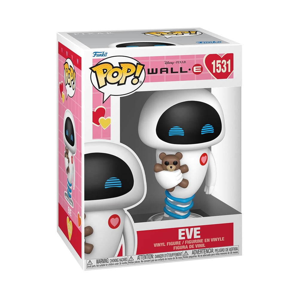 Funko POP Disney: Valentines - Eve - Wall-E - Figura de vinilo coleccionable - Idea de regalo - Producto oficial - para niños y adultos - Fans de películas - Figura modelo para coleccionistas y