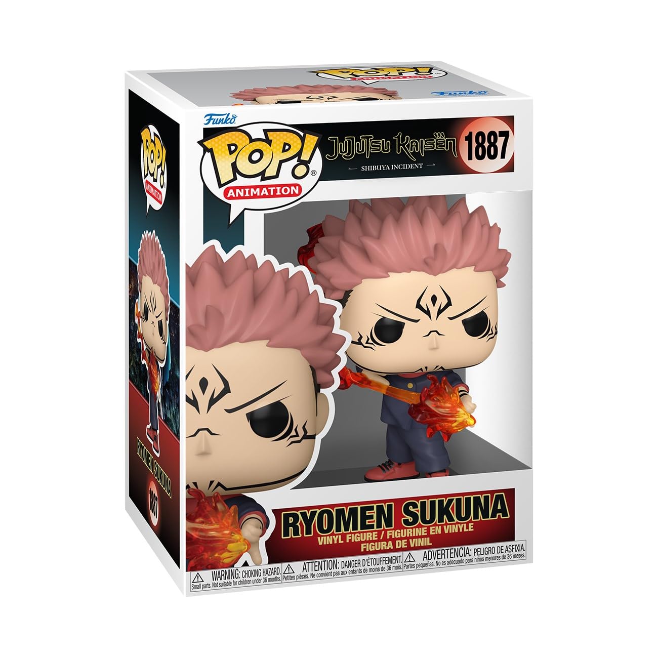 Funko Pop Animation: JJK - Sukuna - (Fire Arrow) - Jujutsu Kaisen - Figura de vinilo coleccionable - Idea de regalo - Producto oficial - Juguetes para niños y adultos - Fans del anime - Figura modelo