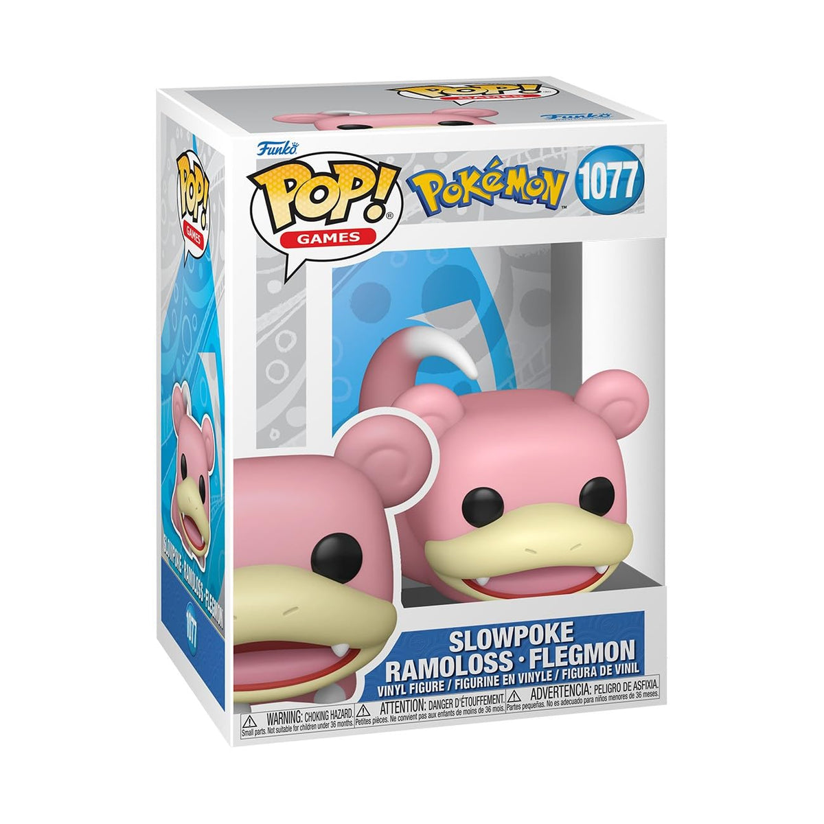 Funko Pop! Games: Pokemon - Slowpoke - Figura de vinilo coleccionable - Idea de regalo - Mercancía oficial - Juguetes para niños y adultos - Fans de videojuegos - Figura modelo para coleccionistas y