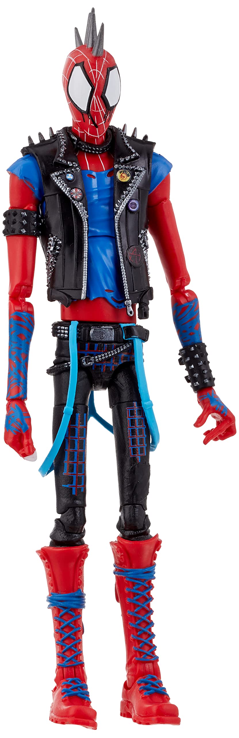 Marvel Legends Serie Spider-Man: Across The Spider-Verse Spider-Punk - Figura de acción de 6 pulgadas, juguete con 1 accesorio