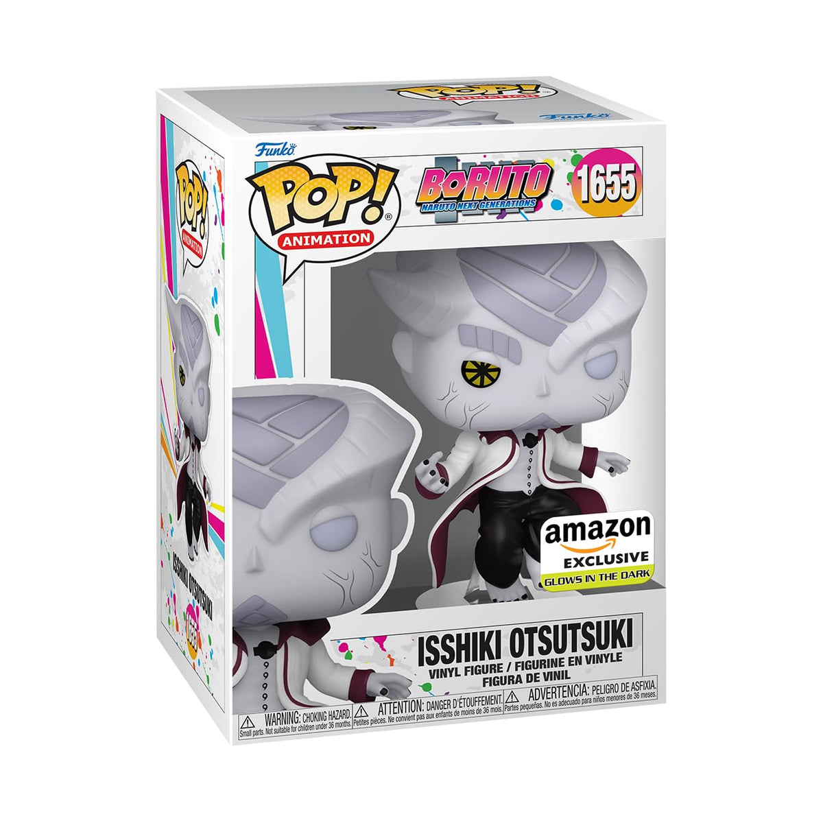 Funko Animación: Boruto: Naruto Next Generations - Isshiki Otsutsuki, brilla en la oscuridad, exclusivo de Amazon