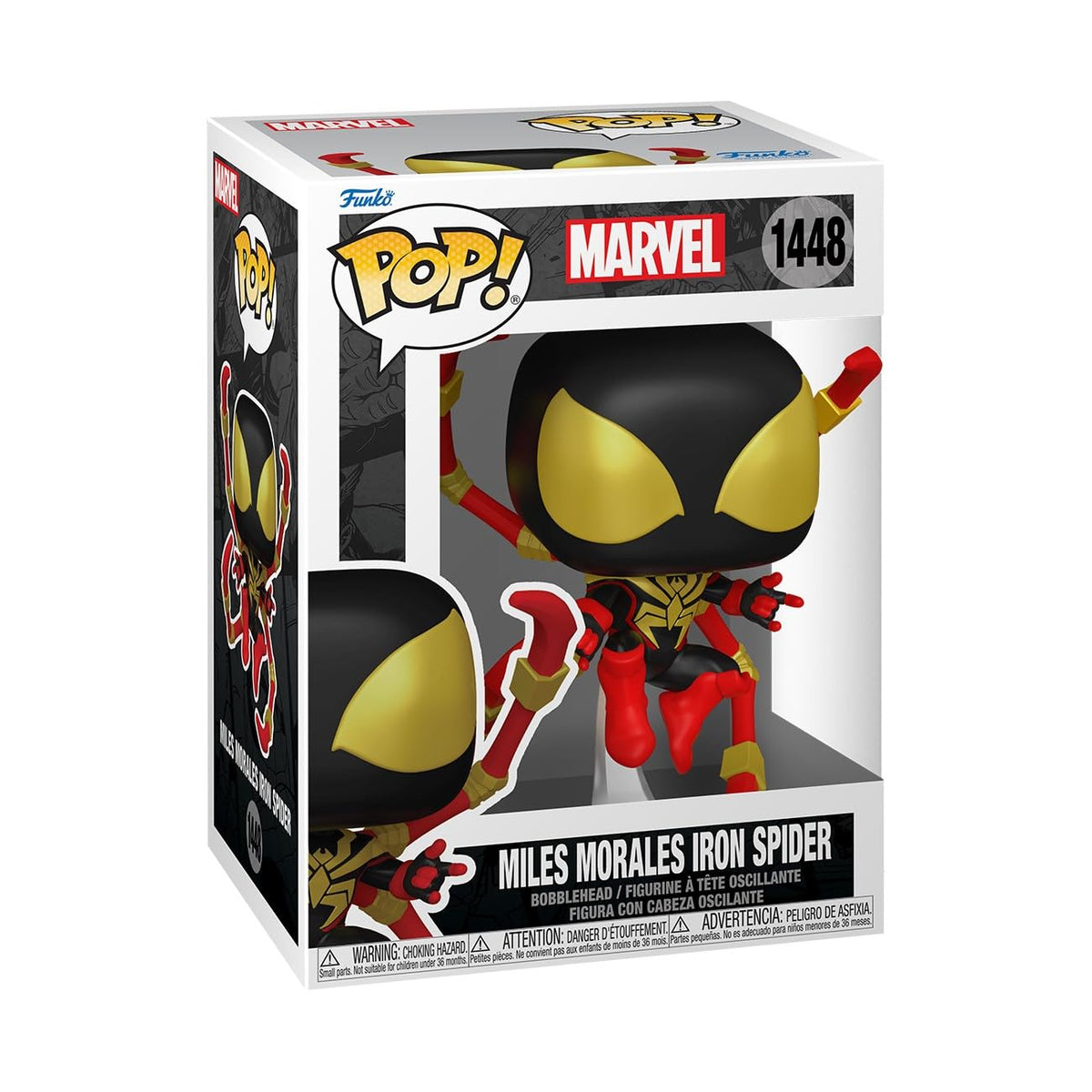 Funko POP Marvel: Spider-Man Comics - Miles Morales Iron Spider - 1/6 probabilidades de variante chase rara - Marvel Comics - Figura de vinilo coleccionable - Idea de regalo - Mercancía oficial - para