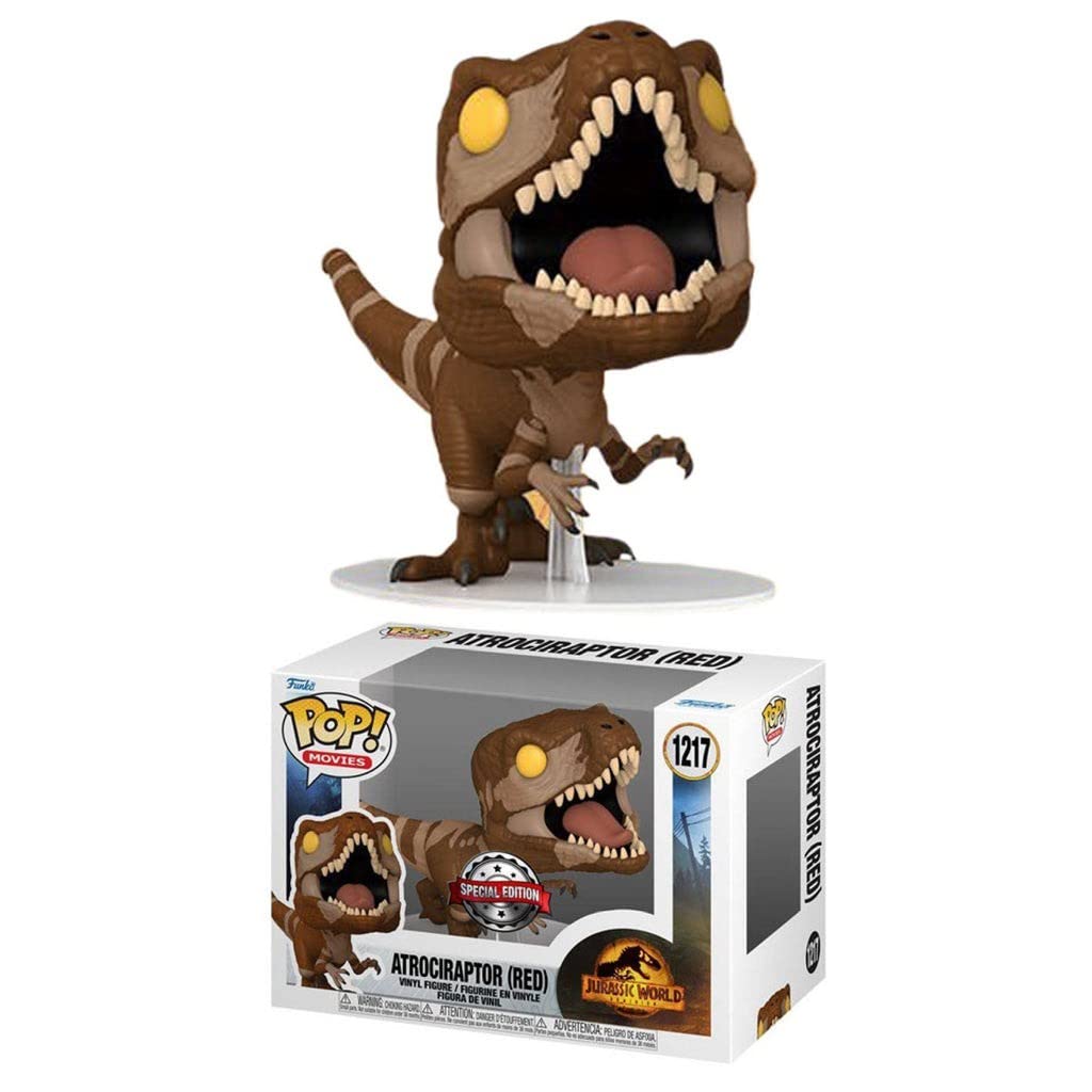 Funko Jurassic World: Dominion Pop! - Figura de vinilo Atrociraptor (Rojo) 1217