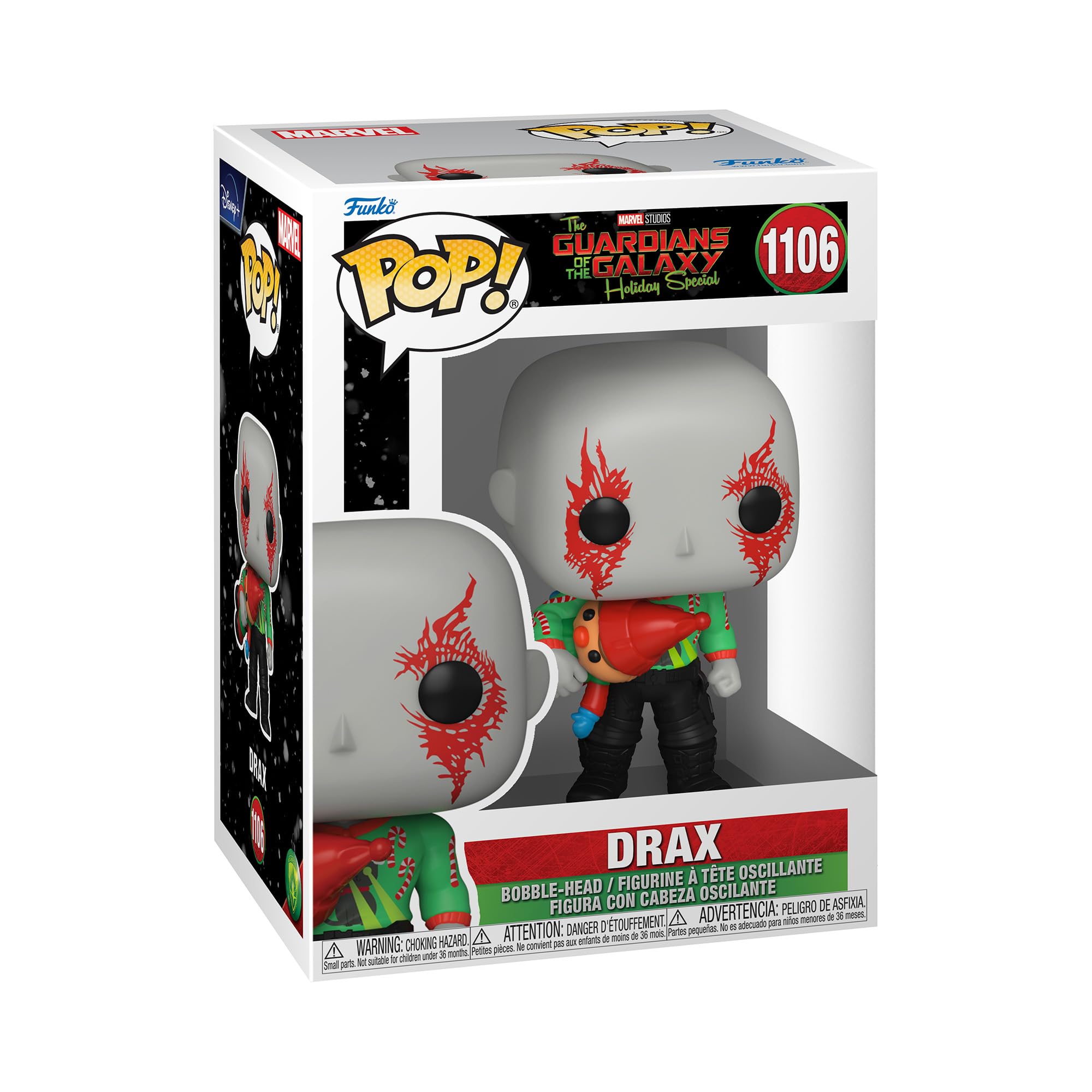 Funko Pop! Marvel Holiday: Guardianes de la Galaxia - Drax