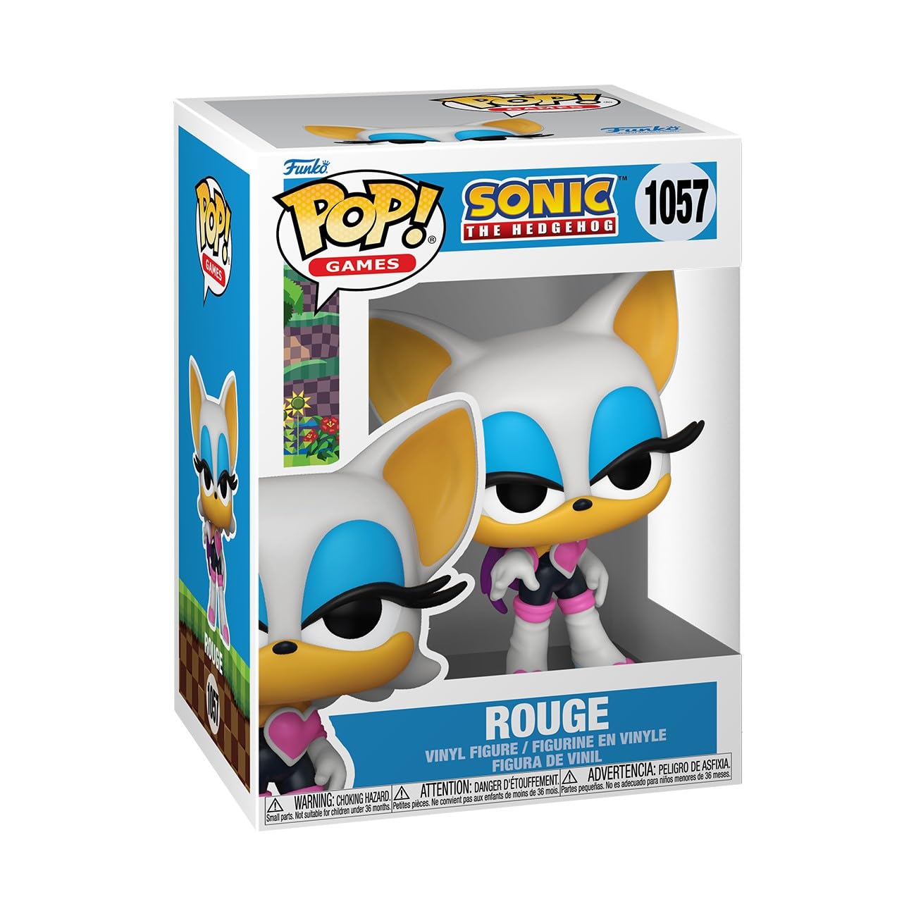 Funko Pop Games: Sonic - Rogue The Bat - Rouge - Sonic The Hedgehog - Figura de vinilo coleccionable - Idea de regalo - Producto oficial - Juguetes para niños y adultos - Fans de videojuegos
