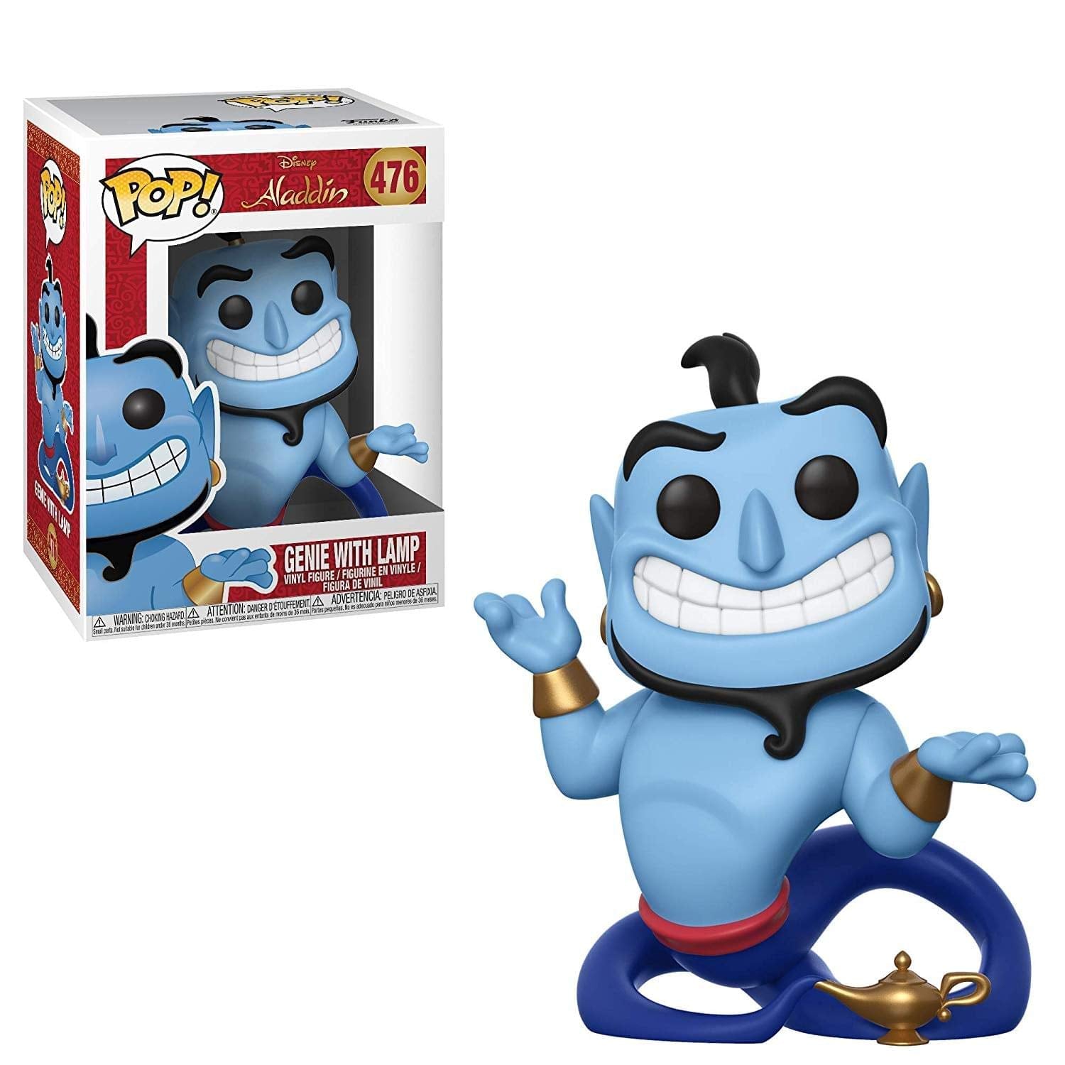 Funko 35757 Pop! Disney: AladdinGenie con Lámpara, Multicolor