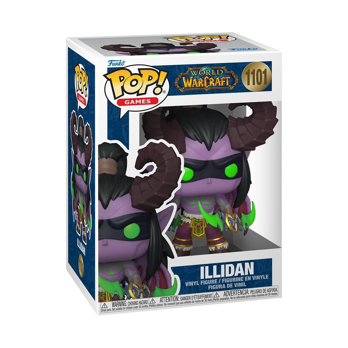 Funko Pop! Games: World of Warcraft - Illidan Stormrage - 1/6 probabilidades para variante de persecución rara - Figura de vinilo coleccionable - Idea de regalo - Producto oficial - Juguetes para