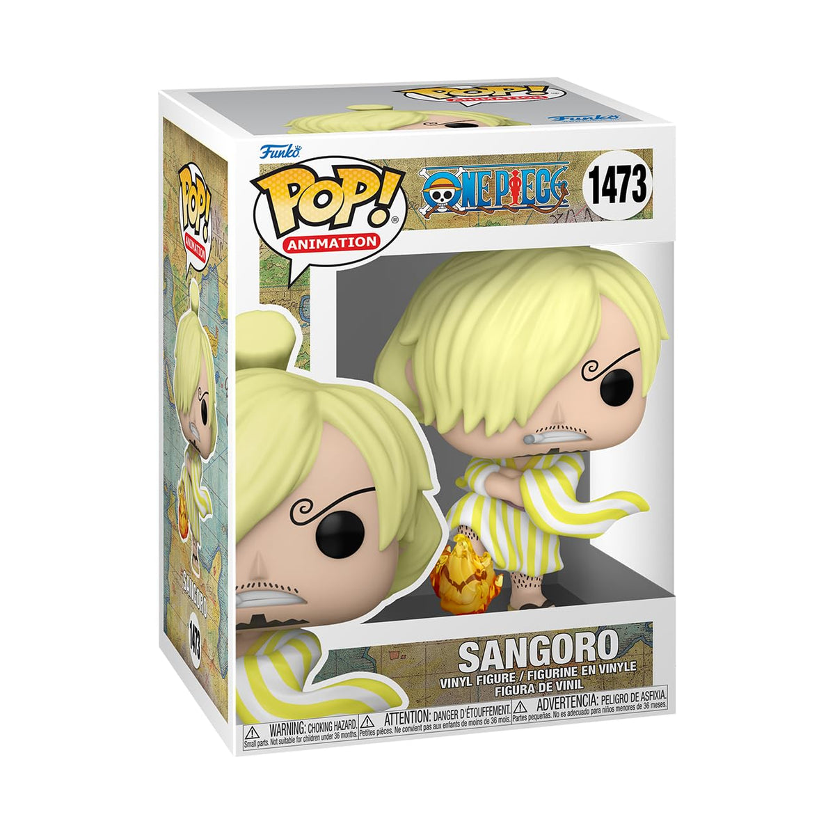 Funko Pop! Animation: One Piece - Vinsmoke Sanji - Sangoro - (Wano) - Figura de vinilo coleccionable - Idea de regalo - Productos oficiales - para niños y adultos - Fans del anime - Figura modelo para