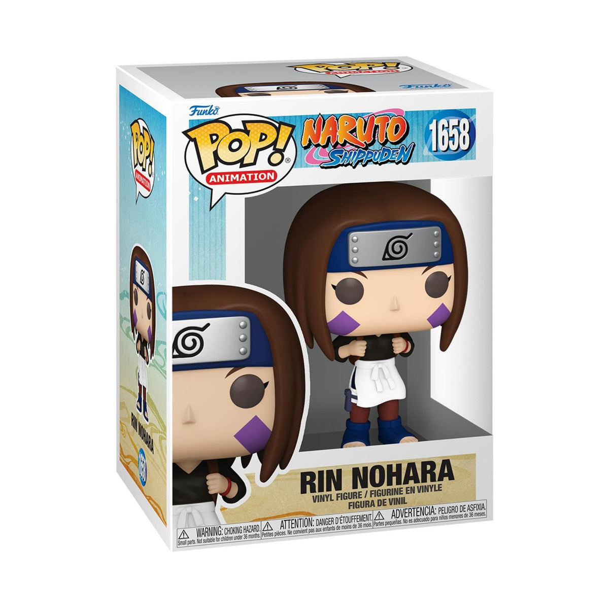 Funko Pop! Animation: Naruto - Rin Nohara - Figura de vinilo coleccionable - Idea de regalo - Producto oficial - para niños y adultos - Fans del anime - Figura modelo para coleccionistas y exhibidores