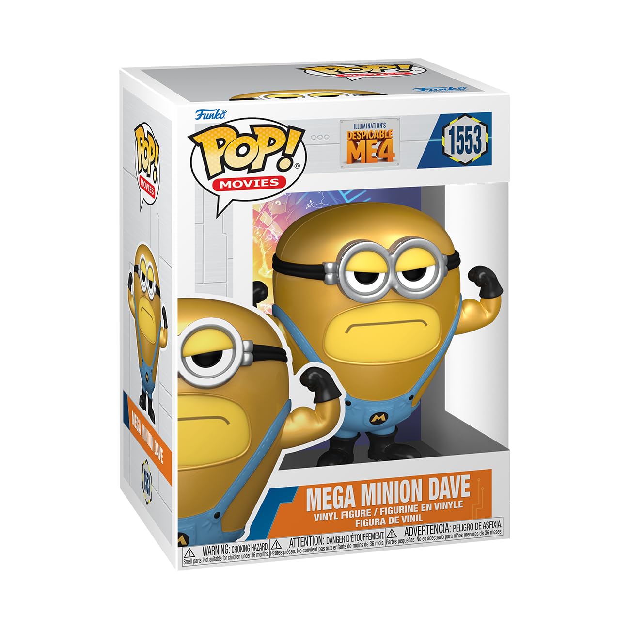 Funko Pop! Movies: Despicable Me 4 – Super Dave – Despicable Me: Minions – Figura de vinilo coleccionable – Idea de regalo – Producto oficial – para niños y adultos – Fans de las películas – Figura