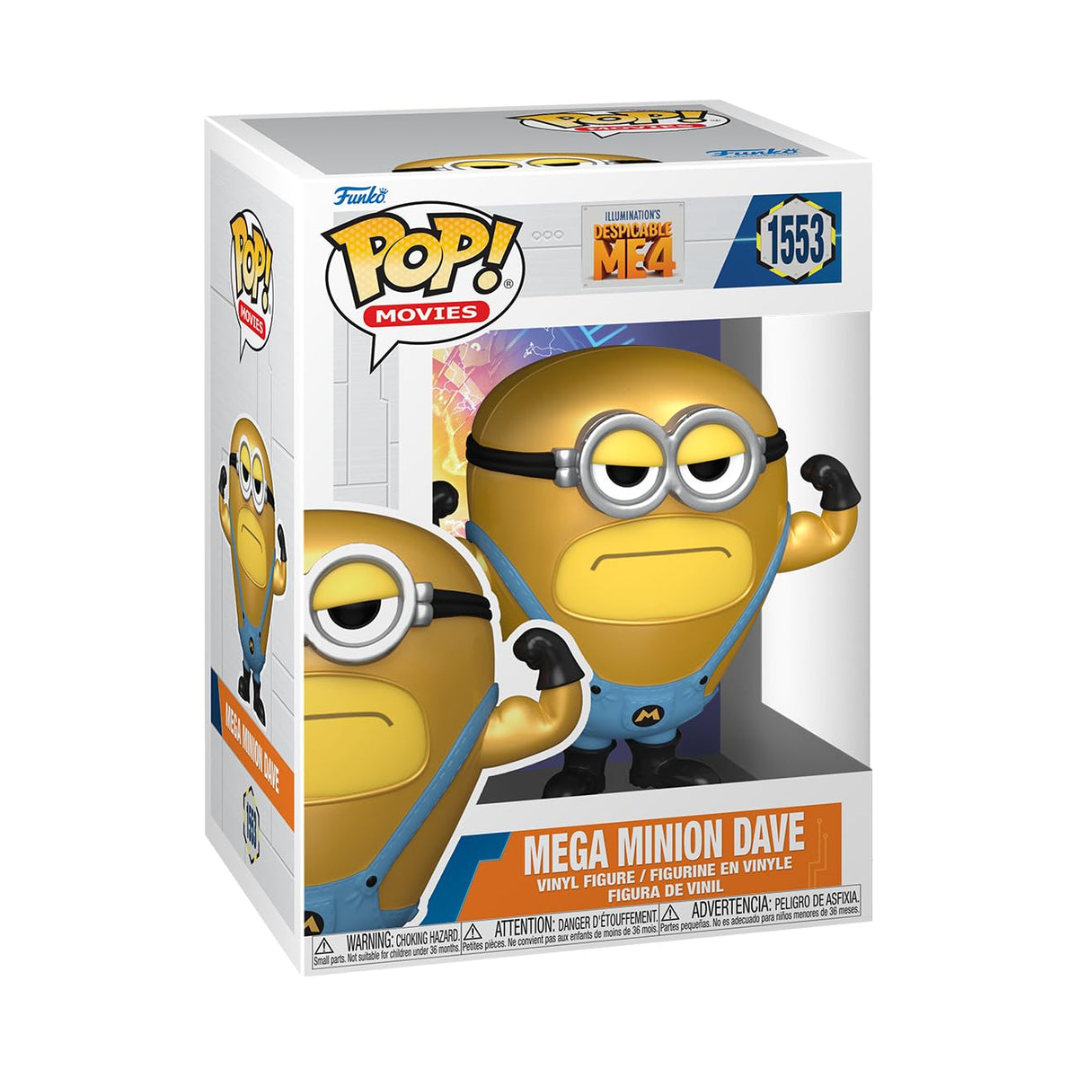 Funko Pop! Movies: Despicable Me 4 – Super Dave – Despicable Me: Minions – Figura de vinilo coleccionable – Idea de regalo – Producto oficial – para niños y adultos – Fans de las películas – Figura