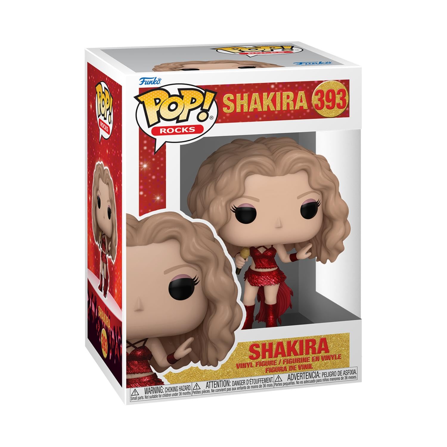 Funko Pop! Rocks: Shakira - (Super Bowl) - Figura de vinilo coleccionable - Idea de regalo - Productos oficiales - para niños y adultos - fanáticos de la música - Figura modelo para coleccionistas y