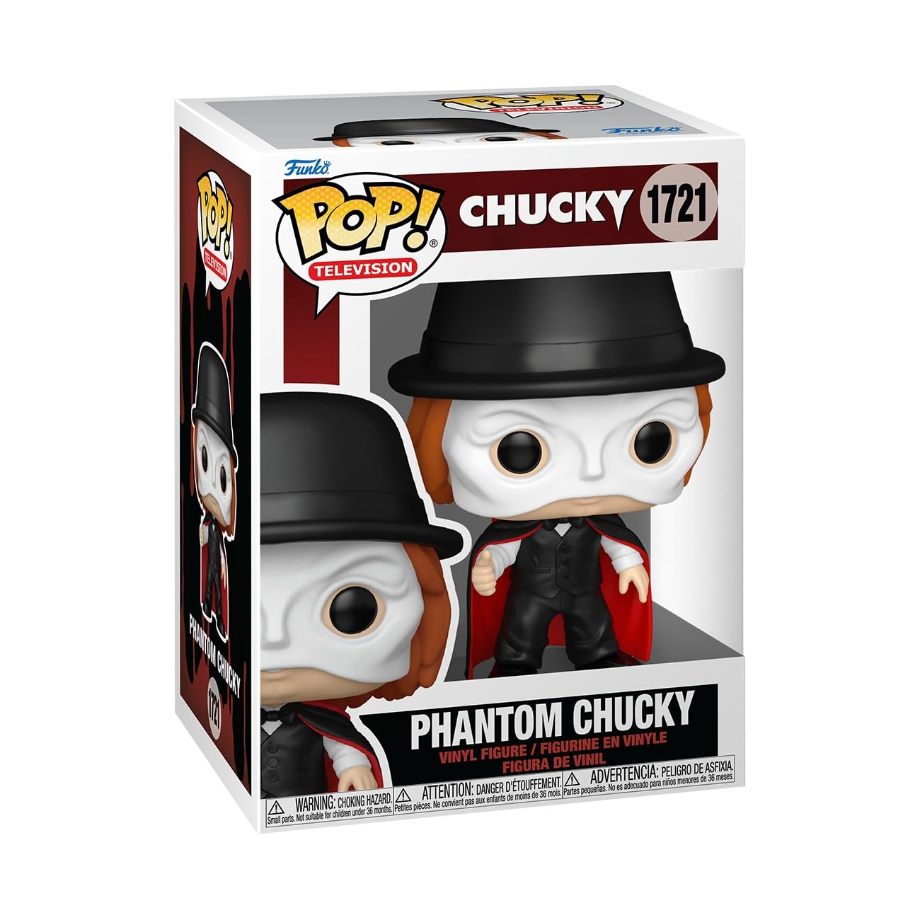 Funko Pop! TV: Chucky (TV) - Phantom Chucky - Figura de vinilo coleccionable - Idea de regalo - Producto oficial - Juguetes para niños y adultos - Fans del terror - Figura modelo para coleccionistas y