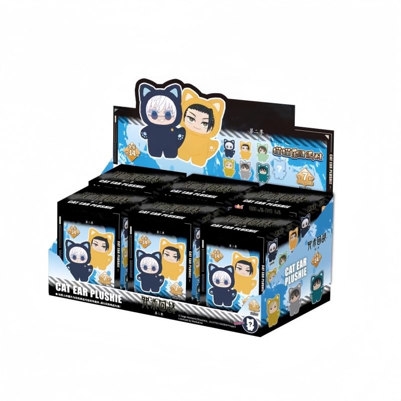 EAKI: Jujutsu Kaisen - Peluches de orejas de gato, 1 caja ciega
