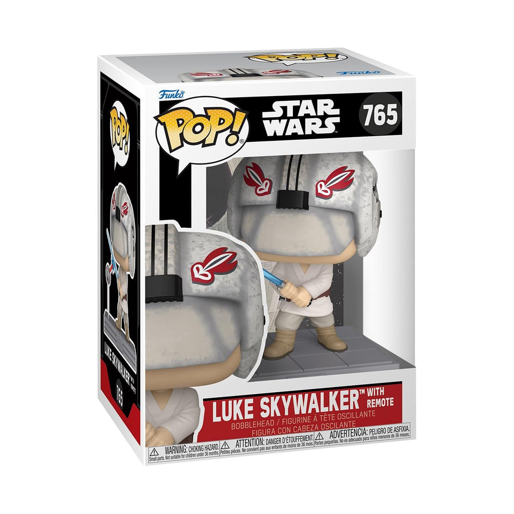 Funko Pop Star Wars: Luke Skywalker/Remote - Figura de vinilo coleccionable - Idea de regalo - Producto oficial - Juguetes para niños y adultos - Fans de la ciencia ficción - Figura modelo para